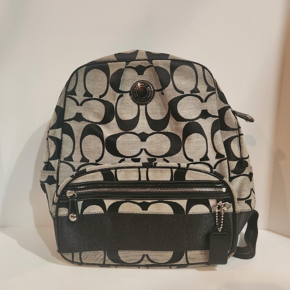 Coach Bags | Coach Backpack | Color: Signature C Print Black and Gray | Size: OS